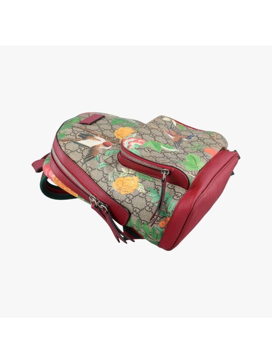 Gucci GG Supremutian Beige Multicolor Canvas Leather Backpack main image 7